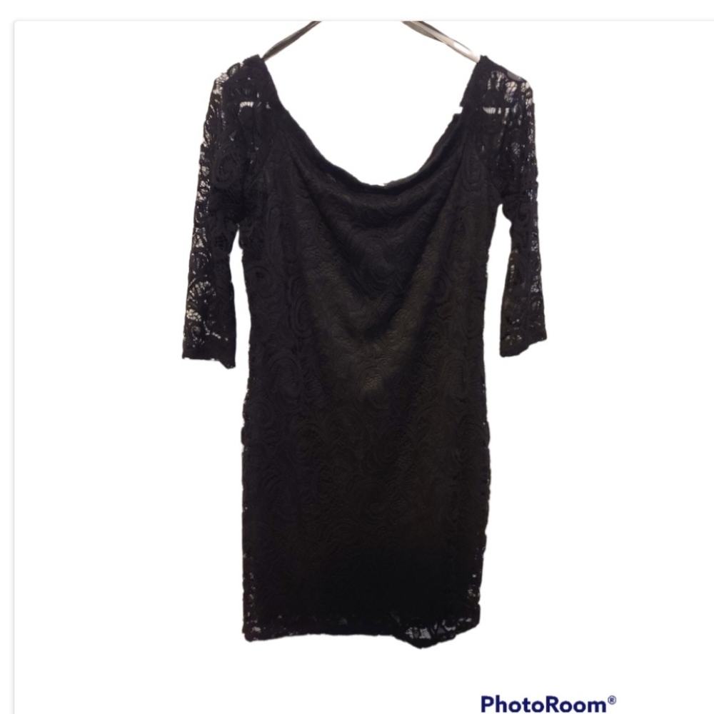 Lace black dress